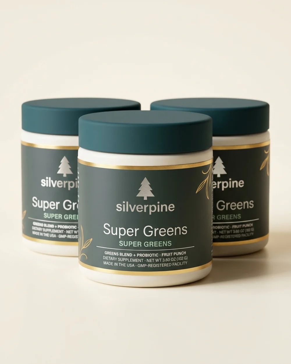 Super Greens Powder 3-tub supply