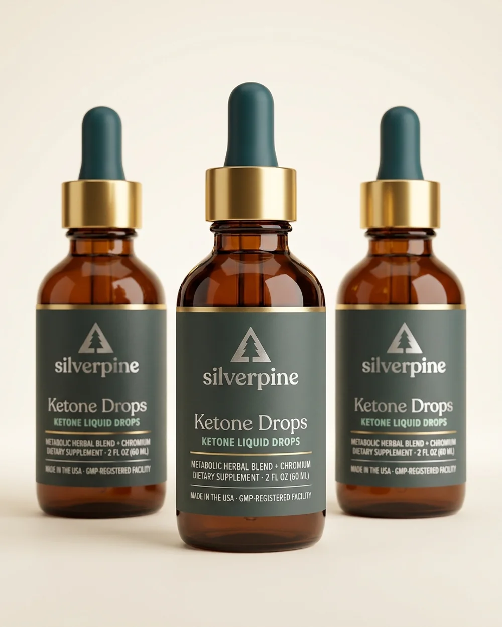 Ketone Drops 3-bottle supply