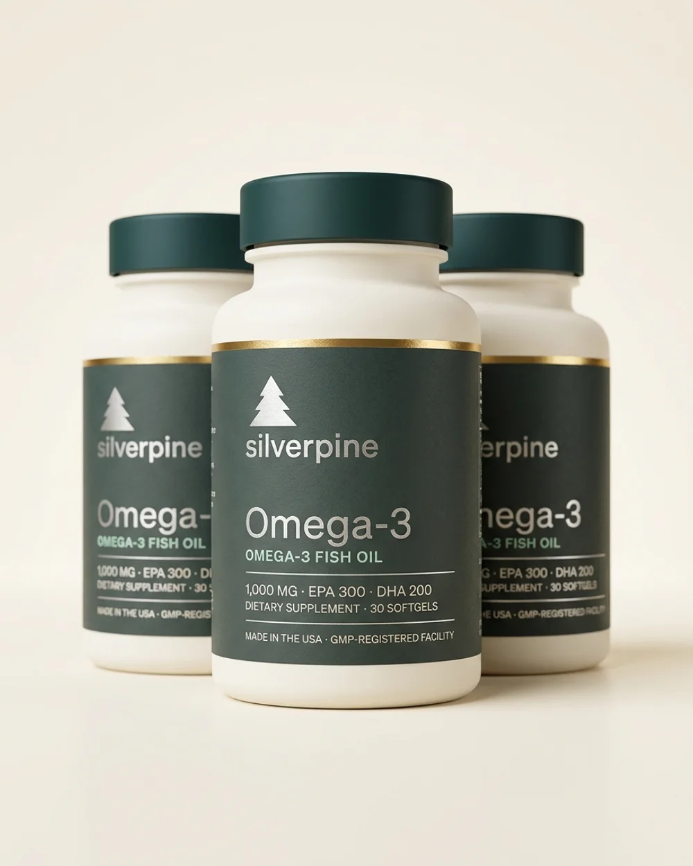 Omega-3 Fish Oil 3-bottle supply