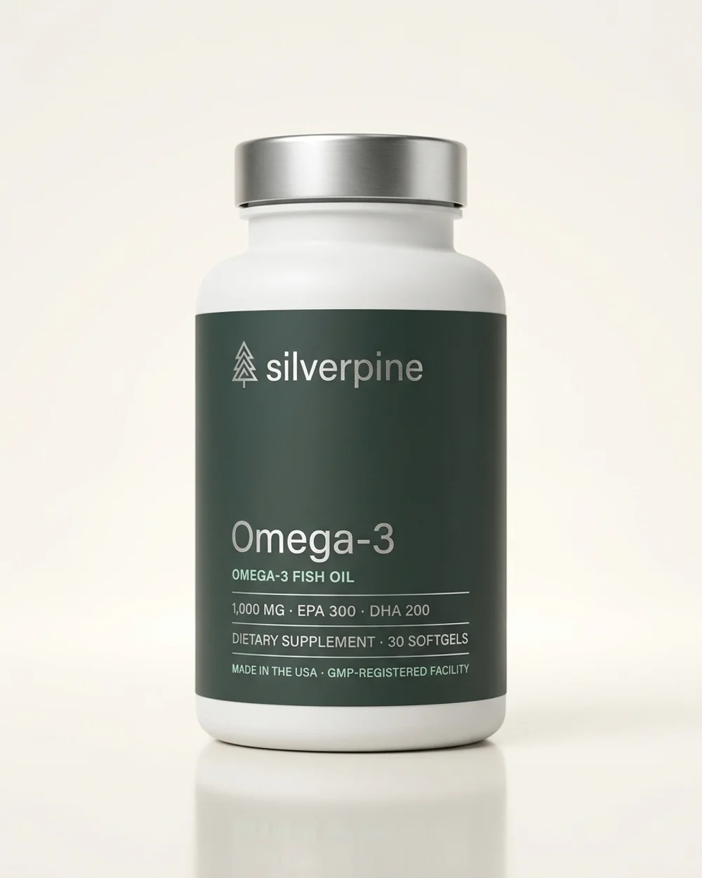 Silverpine Innovations Omega-3 Fish Oil with EPA and DHA