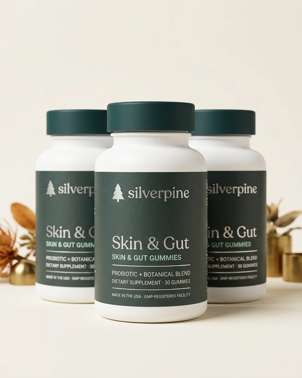 Skin & Gut Gummies 3-bottle supply